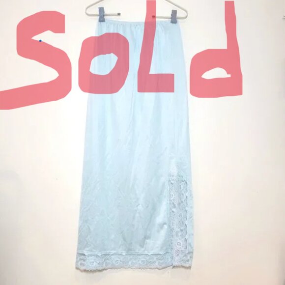 Marli Slip Skirt Powder Blue